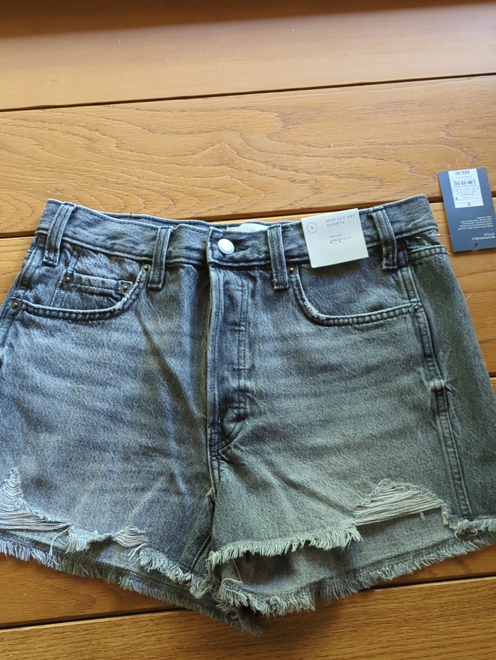 Universal Thread Grey Distressed Denim Cutoff Shorts
